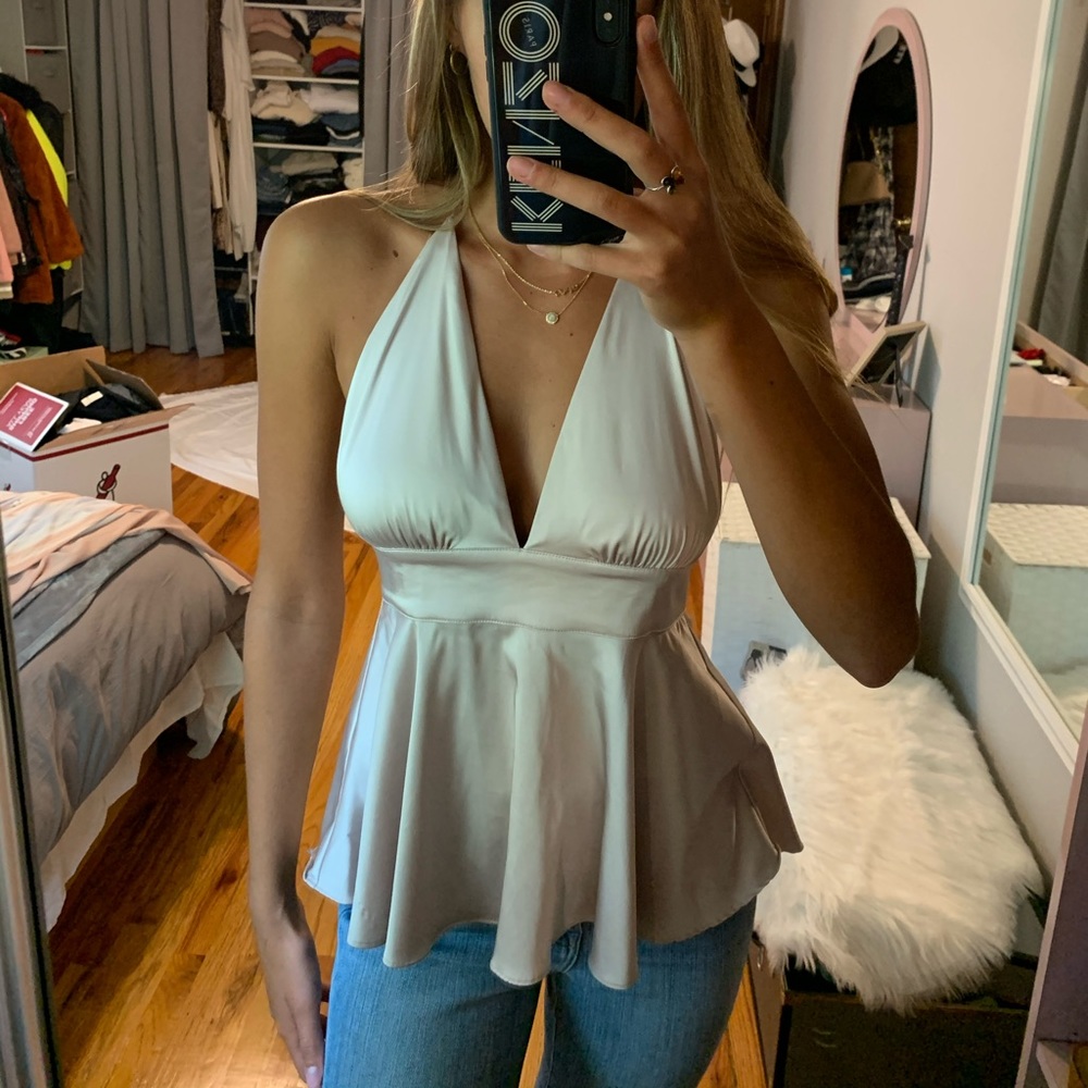 Abbeline light silk tank